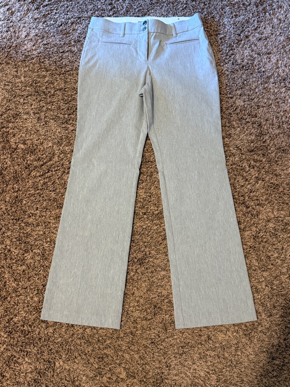 Maurices Light Gray High-Rise Dress Pants